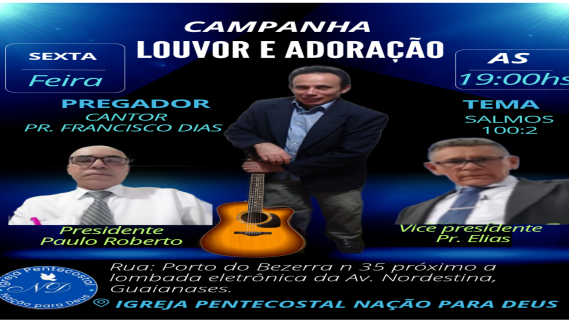 AGENDA DO CANTOR FRANCISCO DIAS